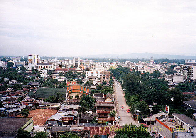 チェンマイの街の北側の1990年の様子