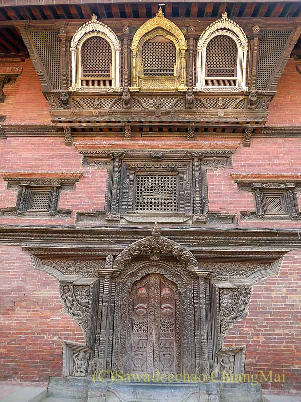 ネパール・パタンの王宮の壁の装飾