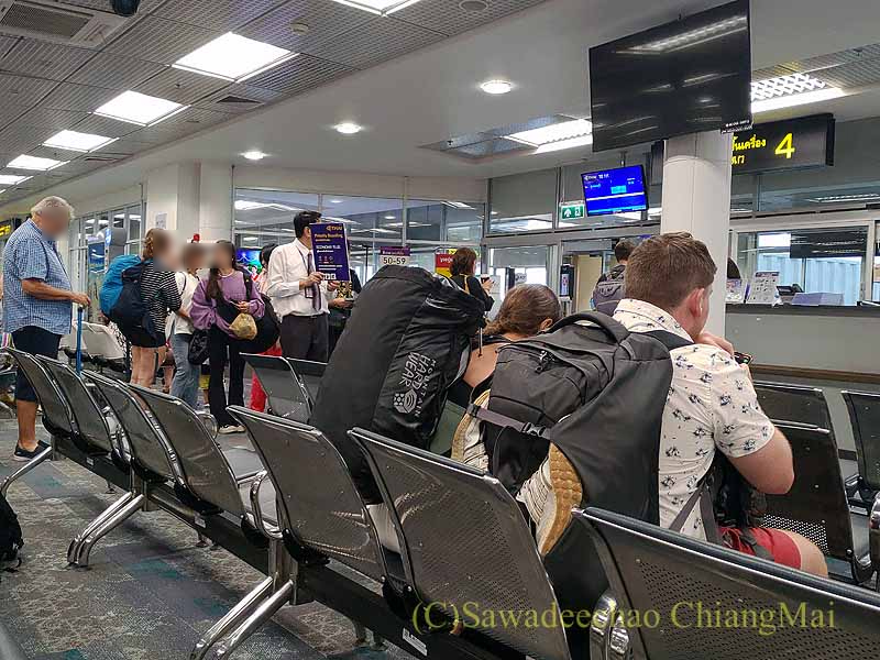 タイ国際航空TG111便の搭乗風景