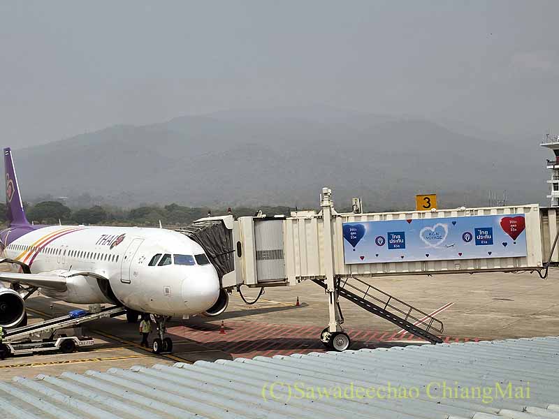 チェンマイ空港から見たドーイステープ