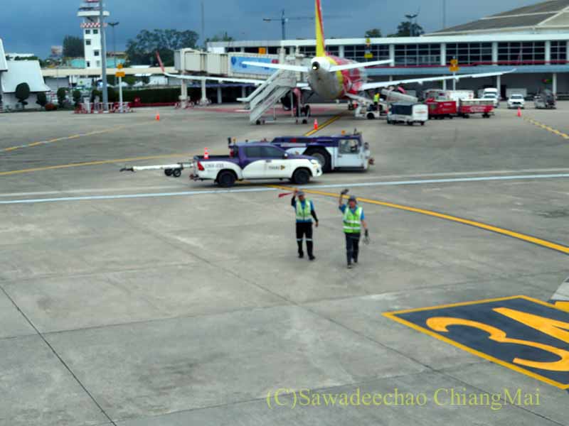 チェンマイ空港離陸
