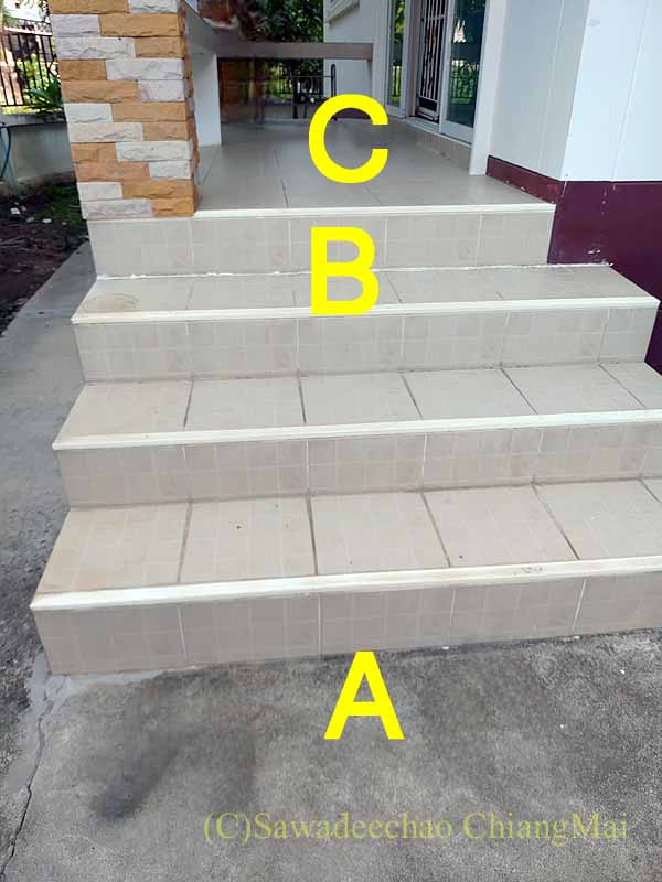 タイの自宅玄関