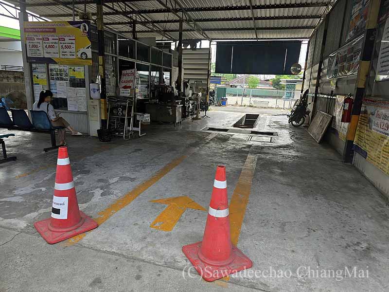 タイの車検場